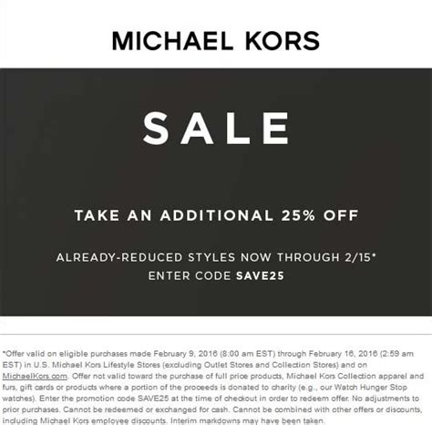 code promotion michael kors